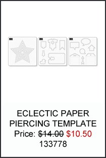 Weekly Deals Eclectic Paper Piercing Template