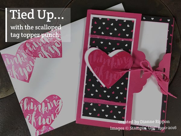 Tied Up … with the Scalloped Tag Topper Punch