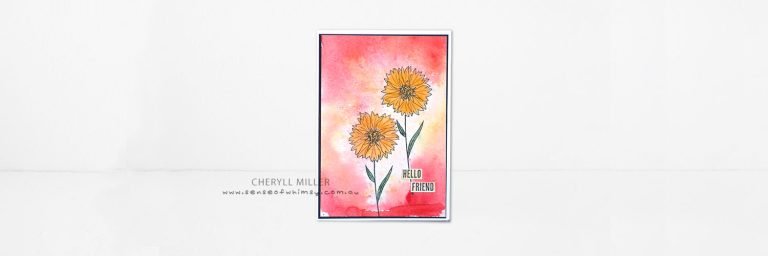 Stampin' Dreams colouring with Brusho Crystal Colour