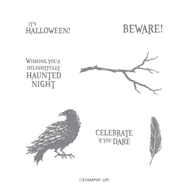 The Raven Cling Stamp Set
