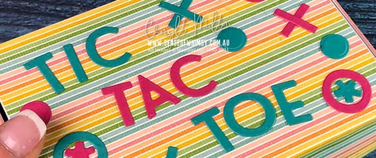 Small Gift of a Tic Tac Toe Travel Game for Stamping Sunday Blog Hop