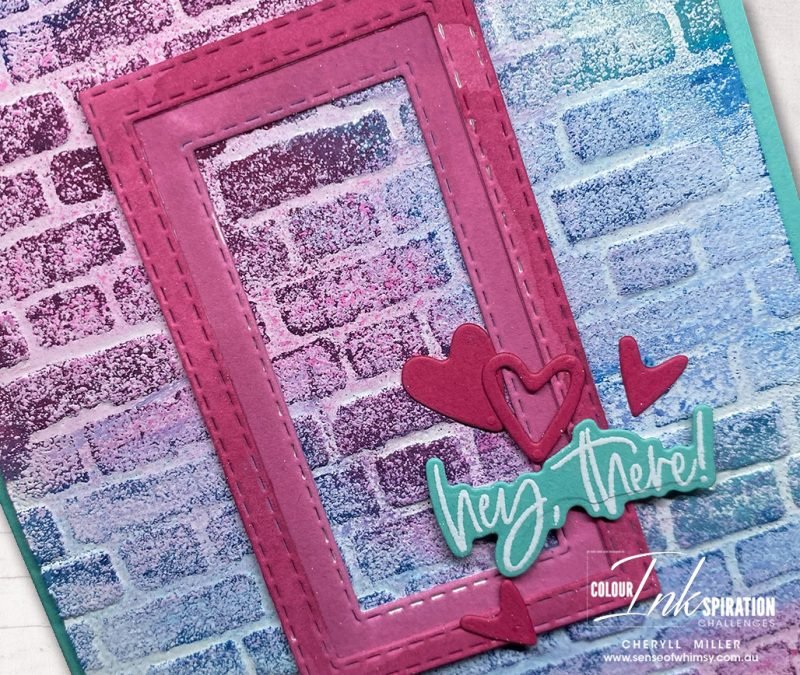 Brick & Mortar 3D Embossing Folder for Colour INKspiration #139 - Sense ...