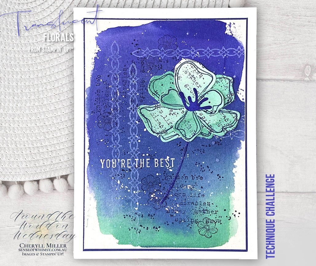 Translucent Florals - Around the World on Wednesday Technique Challenge ...