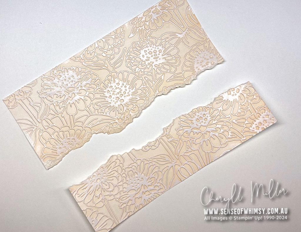 Simply Zinnia Bundle - Tear embossed piece