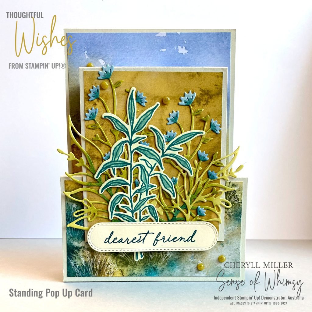 Standing Pop Up Card Thoughtful Wishes