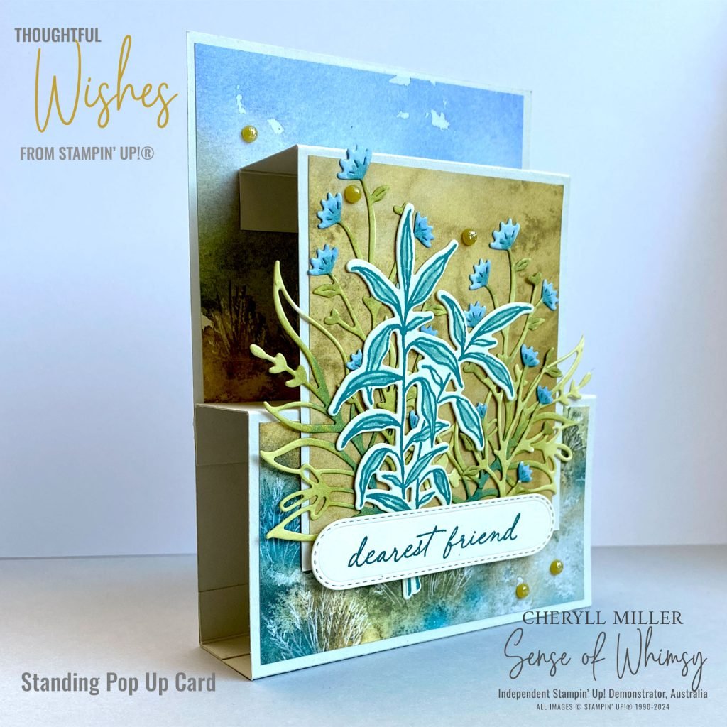 Standing Pop Up Card Thoughtful Wishes