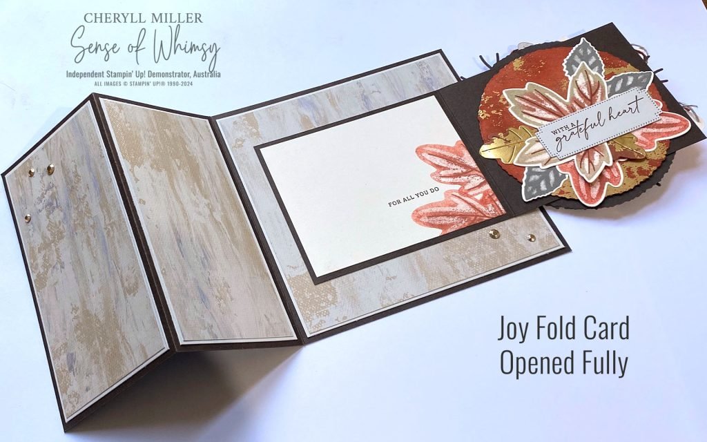 Autumn Leaves Joy Fold Card