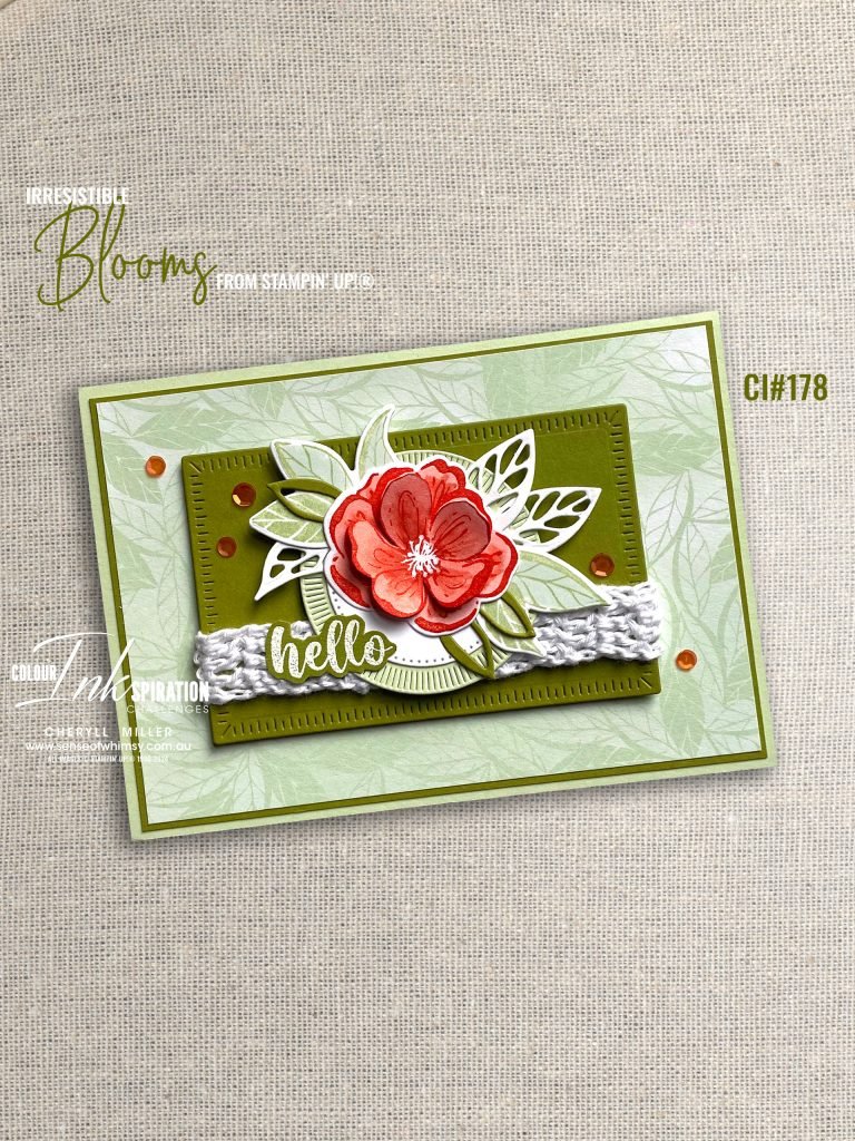 Irresistible Blooms for Colour Inkspiration Challenge 178