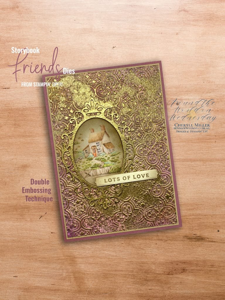 Double Embossing  … Around the World on Wednesday