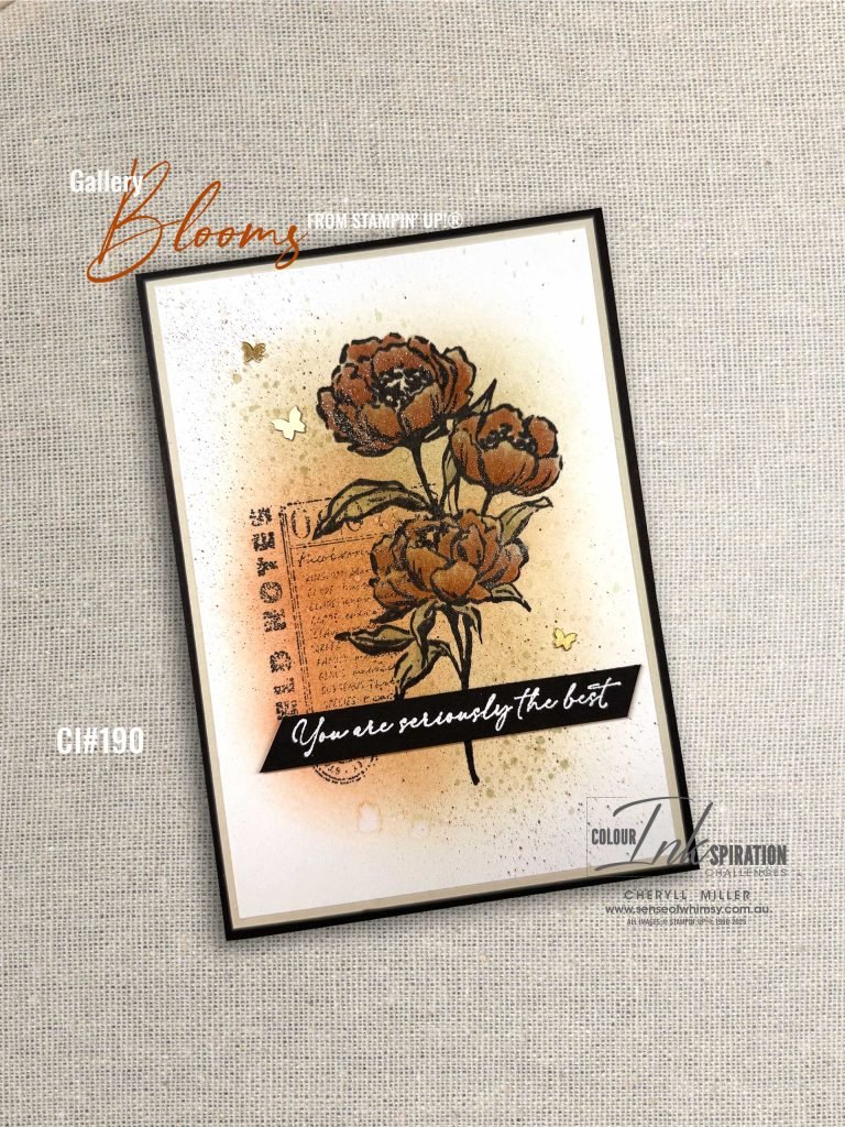 Gallery Blooms for Colour INKspiration Challenge 190