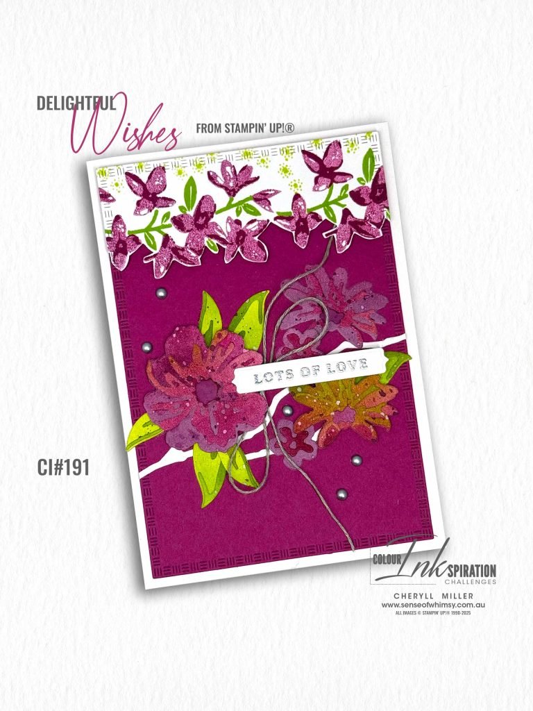 Delightful Wishes for Colour INKspiration Challenge 191