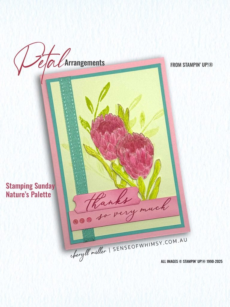 Petal Arrangements  – Nature’s Palette for Stamping Sunday