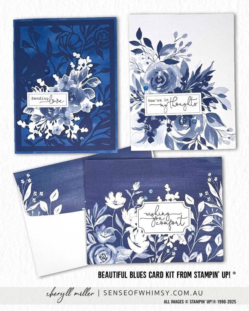 Beautiful Blues Kit Cards